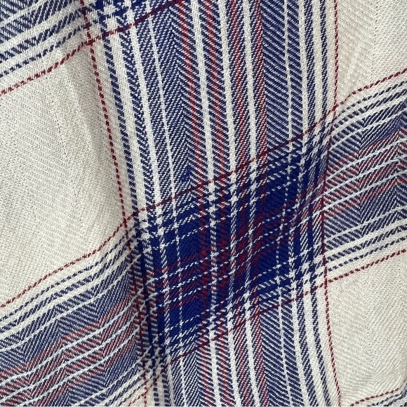 Rails White Plaid Flannel Sleeveless Button Down Shirt Women's Size Extra Small‎ - Picture 10 of 16